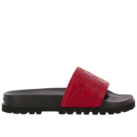 red pursuit trek sandals gucci|Gucci 'pursuit Treck' Slide Sandal In Red .